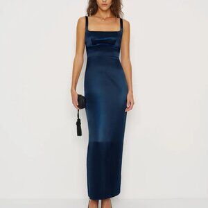 Reformation Ambre Silk Dress Wedding Guest Dress